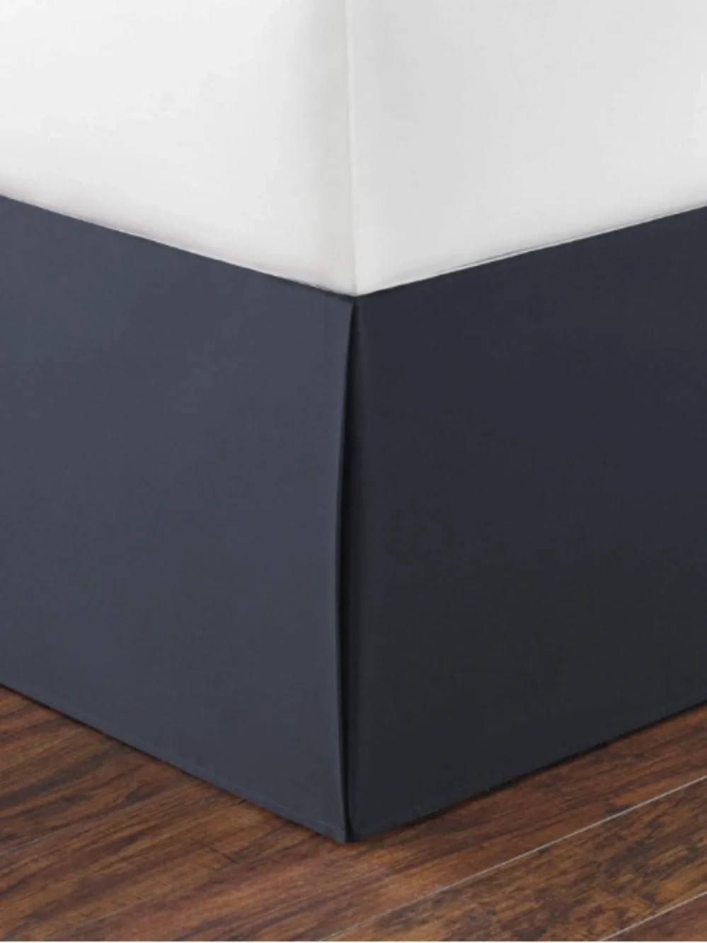Nautica QUEEN Bed Skirt 100% Cotton 15” Drop Navy Blue